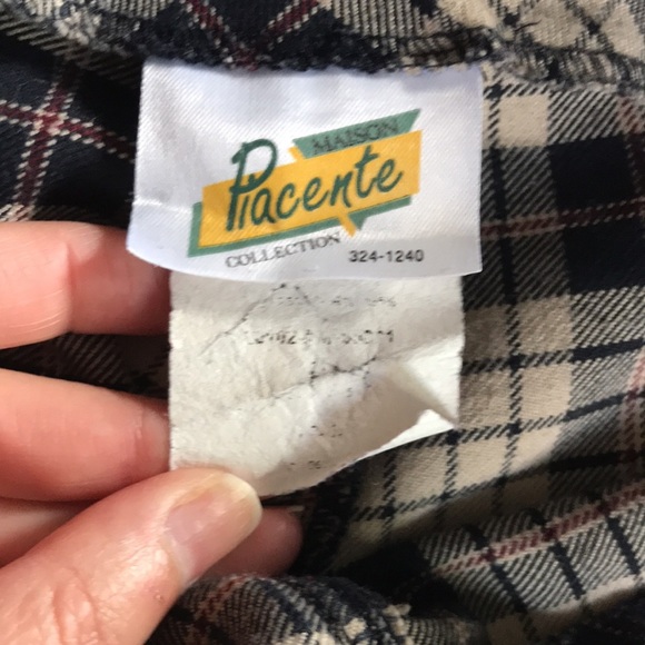 Vntg Plaid Mid-Rise Bermuda Shorts - Picture 8 of 9